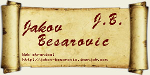 Jakov Besarović vizit kartica
